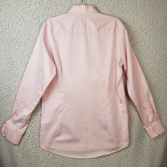 Eton Dress Shirt Men 15.5 Salmon Twill Signature Fit Business Smart 42x30 - Picture 2 of 10